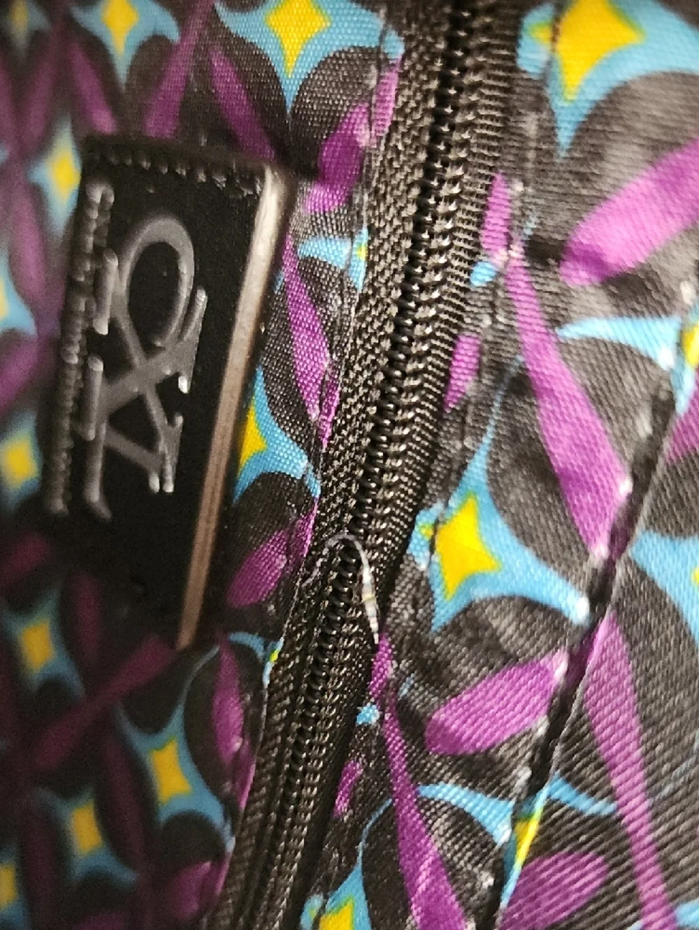 Christian Lacroix Black Satchel with Silver CXL Logo